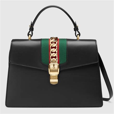 gucci top handle purse|gucci sylvie top handle bag.